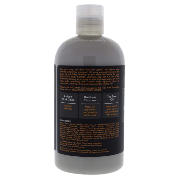 African Black Soap Bamboo Charcoal Deep Cleansing Shampoo by Shea Moisture