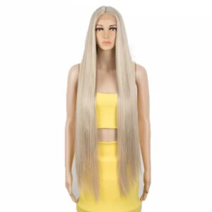 ξανθιά μακρία ίσια περούκα