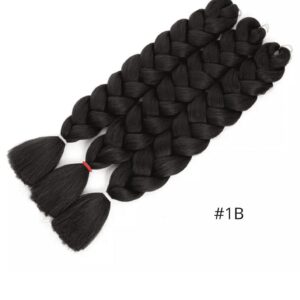 Μαλλιά για κοτσιδακια- μαύρο