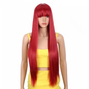 Περούκα με αφέλειες Κόκκινη