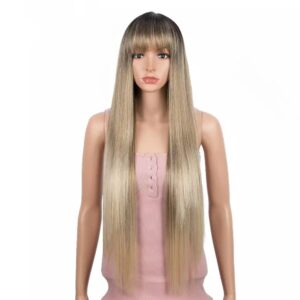 Περούκα με αφέλειες ξανθιά με ρίζα