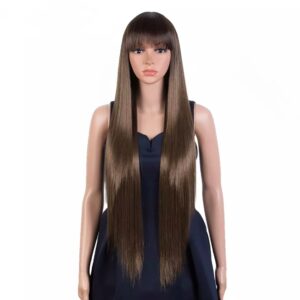 Περούκα με αφέλειες καστανή